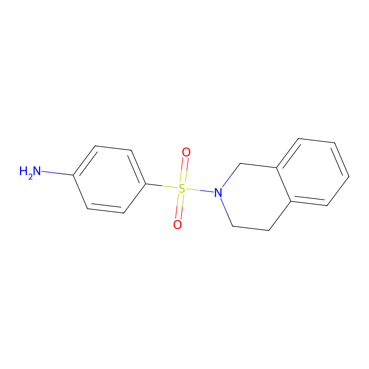 4-(3,4-dihydroisoquinolin-2(1H)-ylsulfonyl)aniline molecular structure, CAS 7252-02-0
