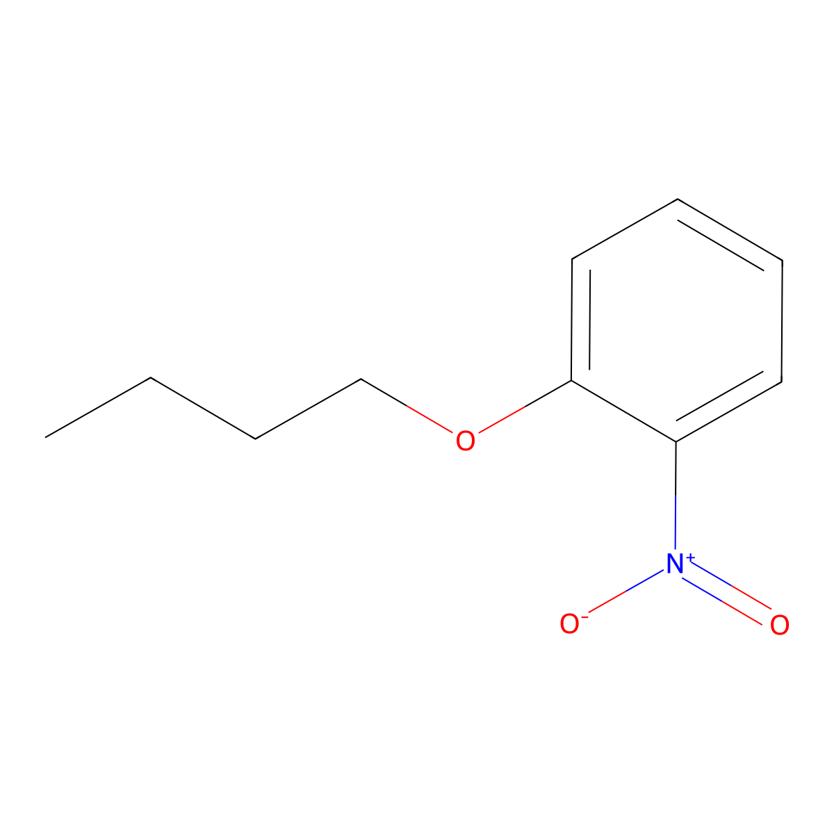 1-Butoxy-2-nitrobenzene molecular structure, CAS 7252-51-9
