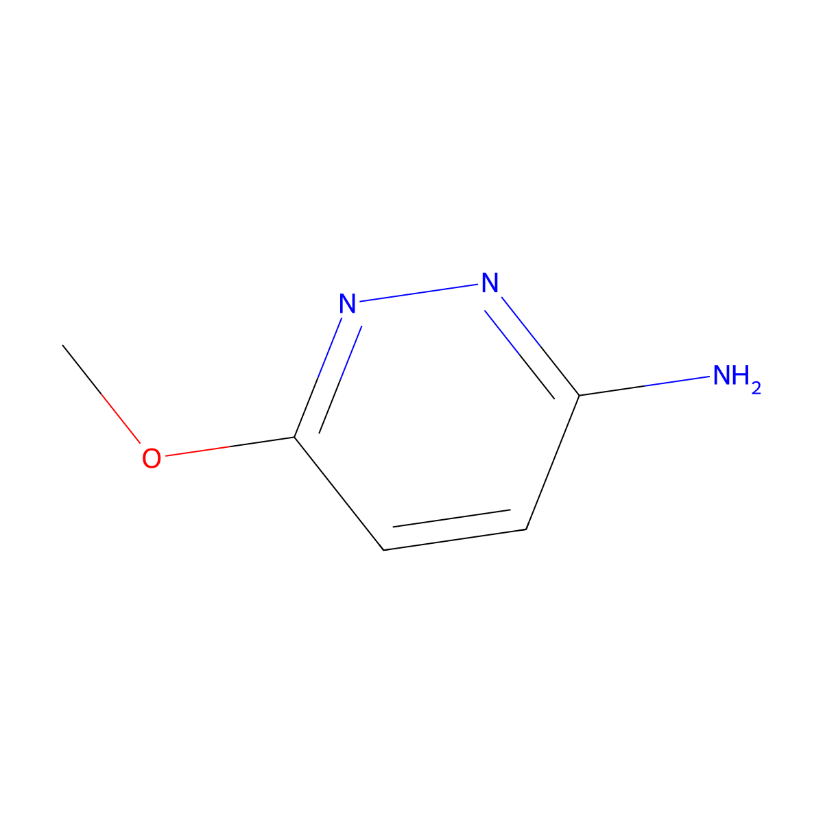 6-Methoxypyridazin-3-amine molecular structure, CAS 7252-84-8