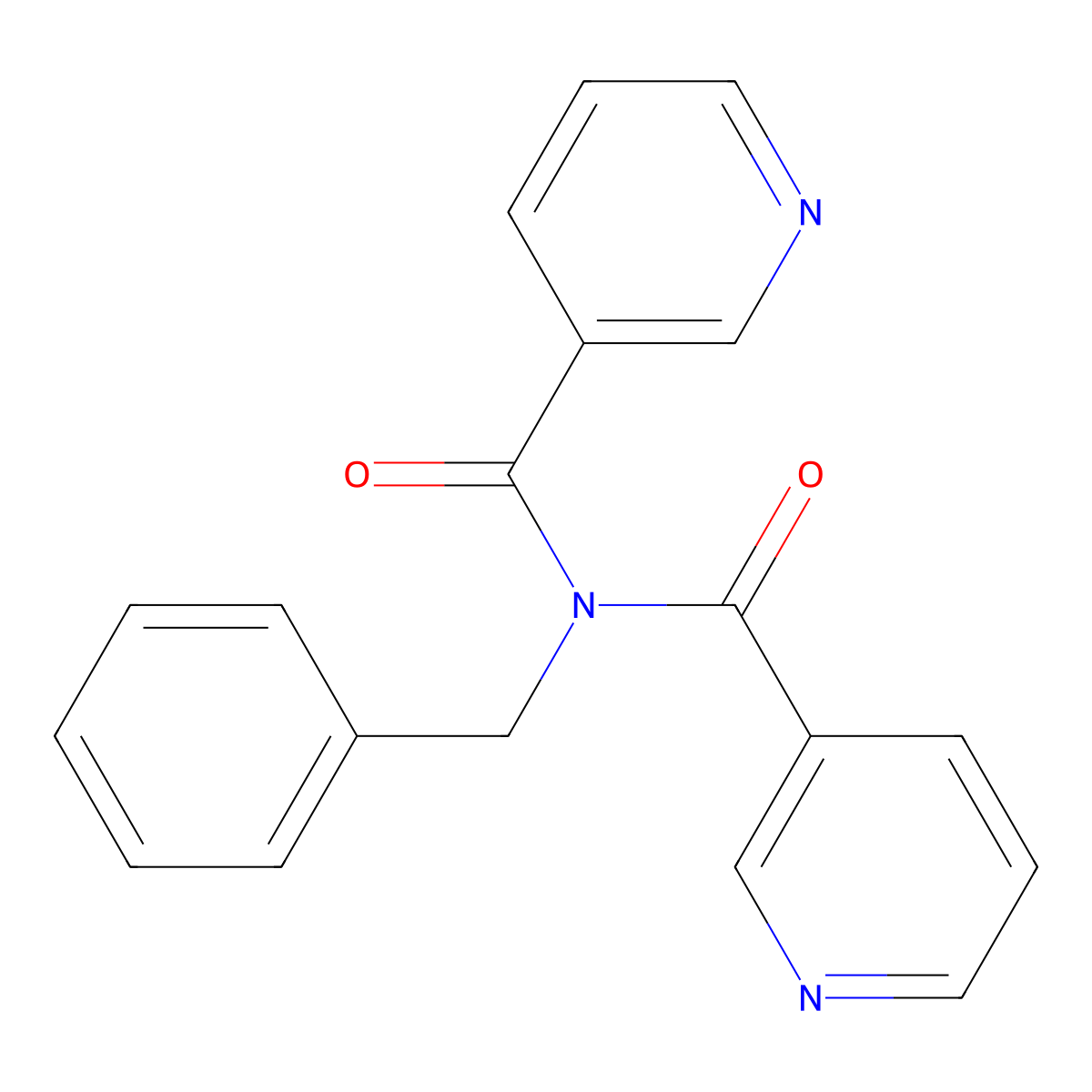N-Benzyldinicotinoylamine molecular structure, CAS 7252-85-9