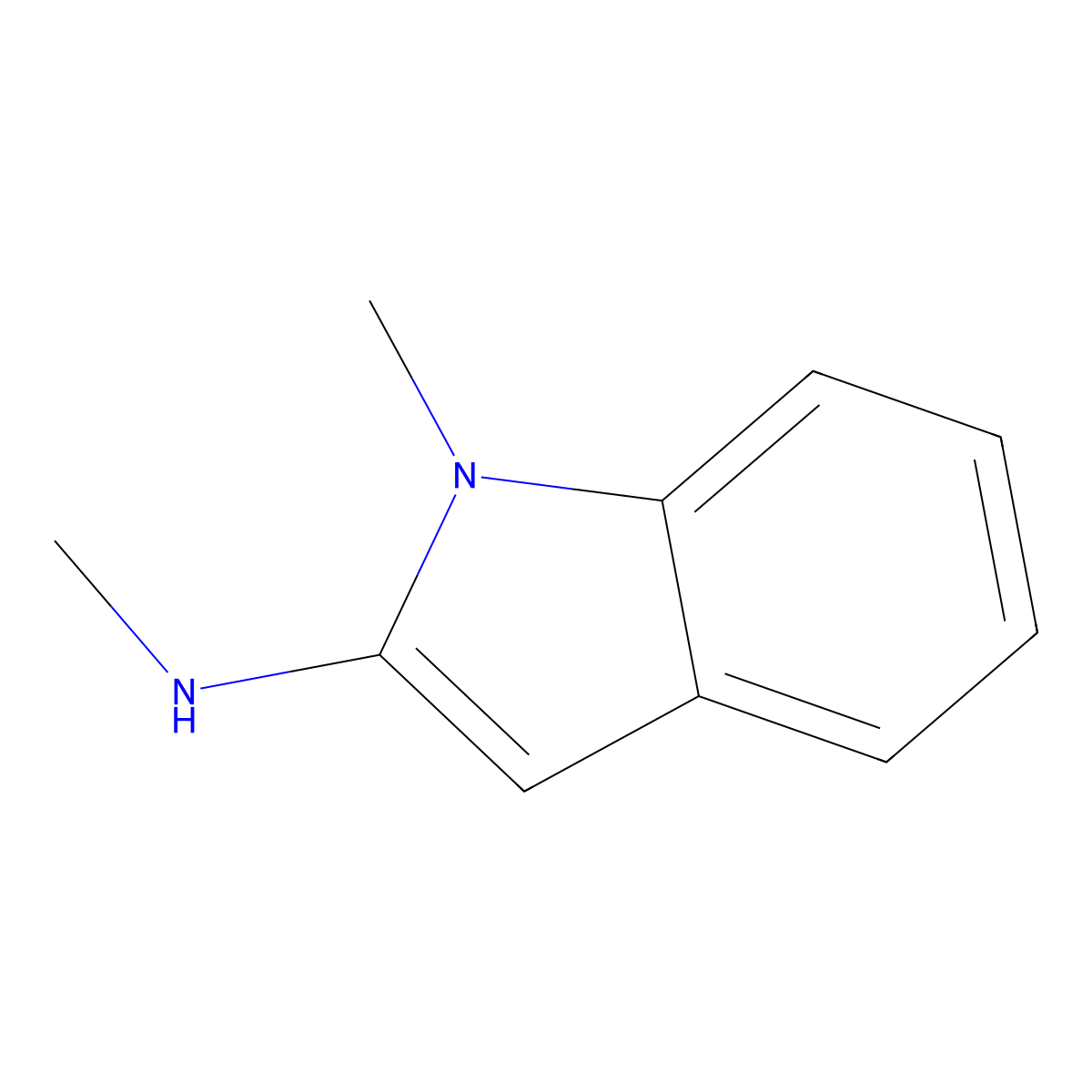 N,1-Dimethyl-1H-indol-2-amine molecular structure, CAS 725201-74-1