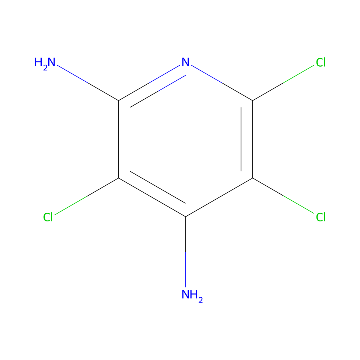 3,5,6-Trichloropyridine-2,4-diamine molecular structure, CAS 725208-26-4