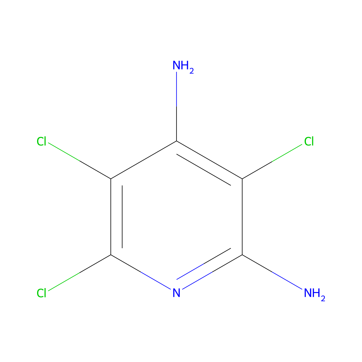 3,5,6-Trichloropyridine-2,4-diamine molecular structure, CAS 725208-26-4