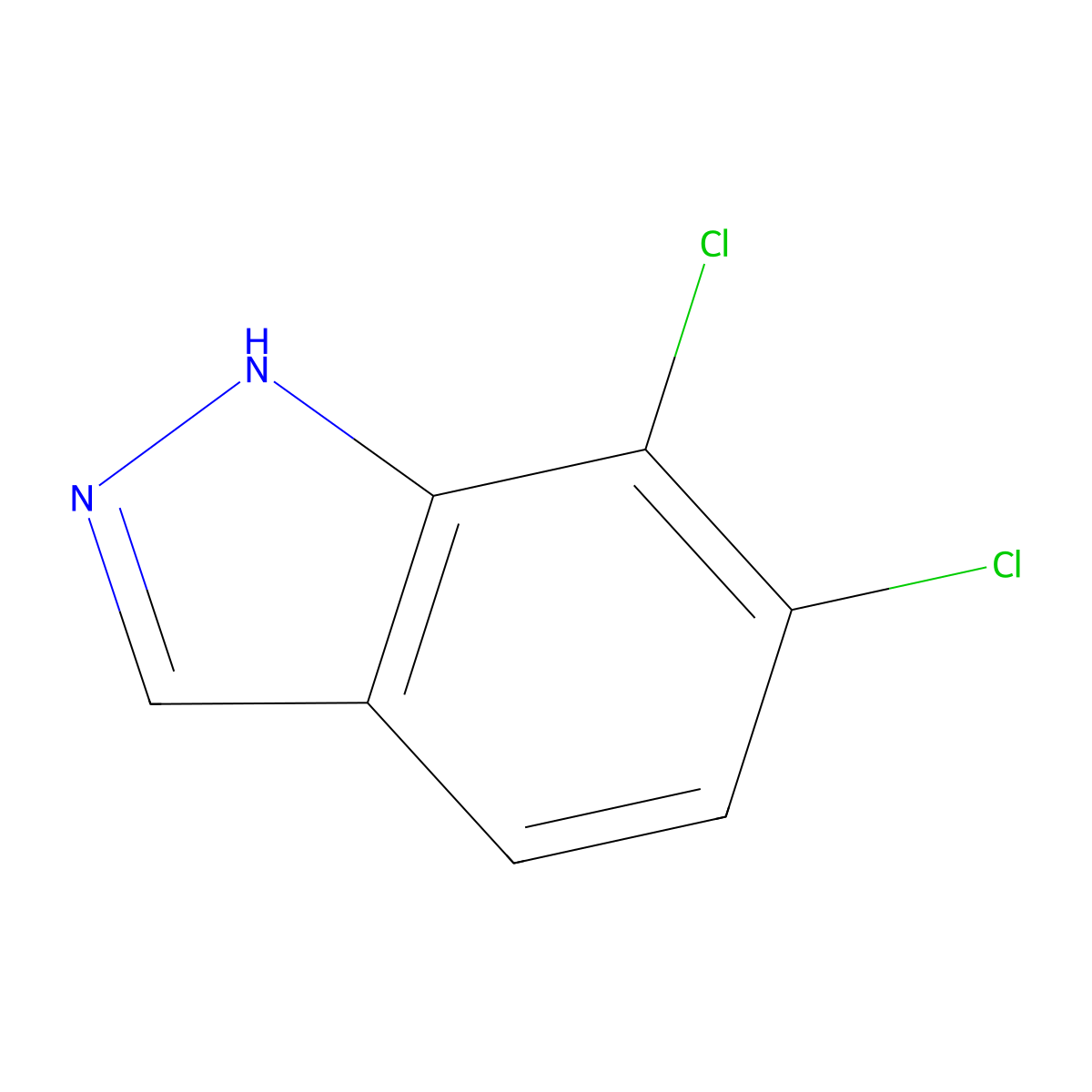 6,7-dichloro-1H-indazole molecular structure, CAS 72521-01-8