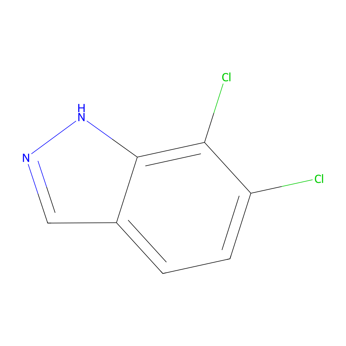 6,7-dichloro-1H-indazole molecular structure, CAS 72521-01-8