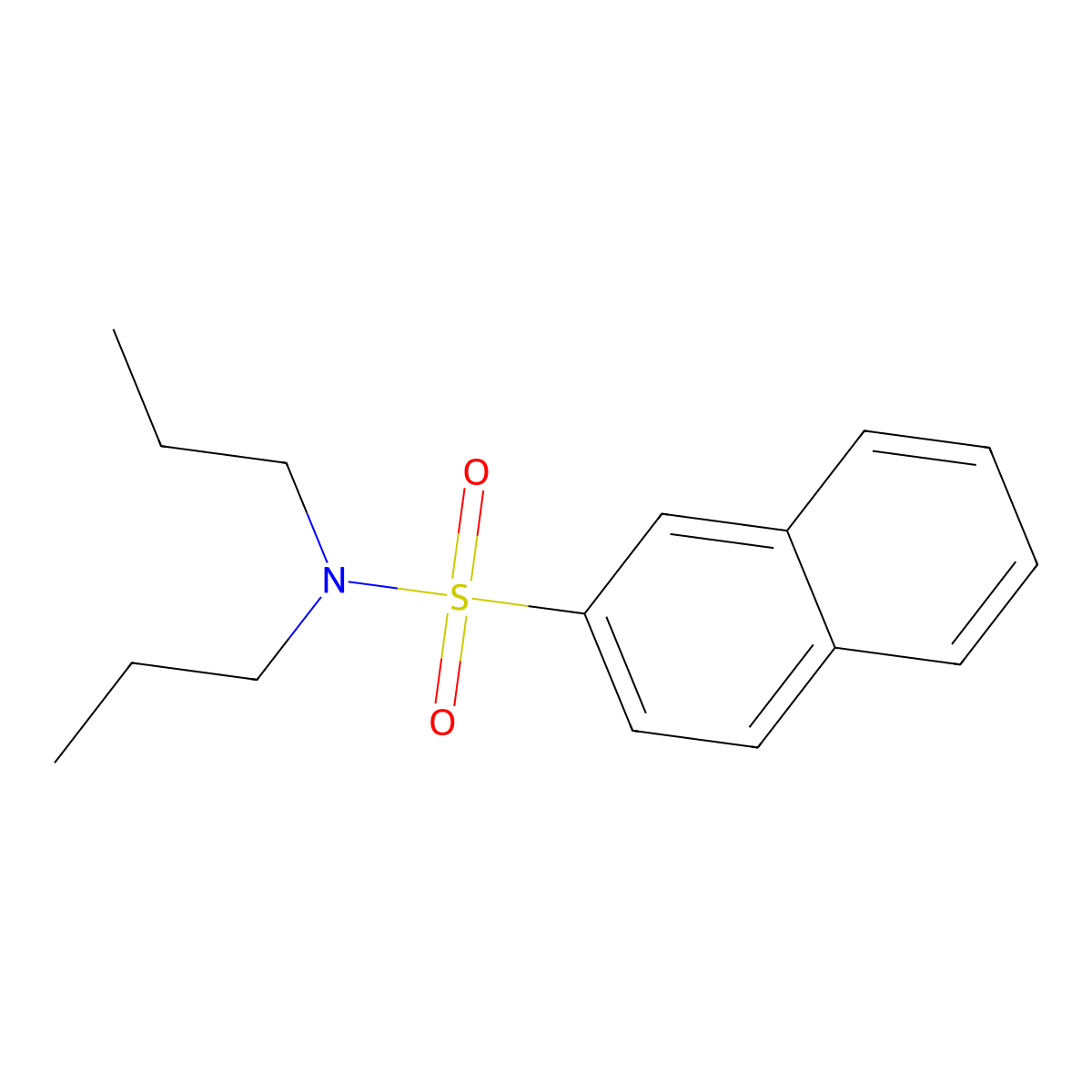 N,N-dipropylnaphthalene-2-sulfonamide molecular structure, CAS 725215-26-9