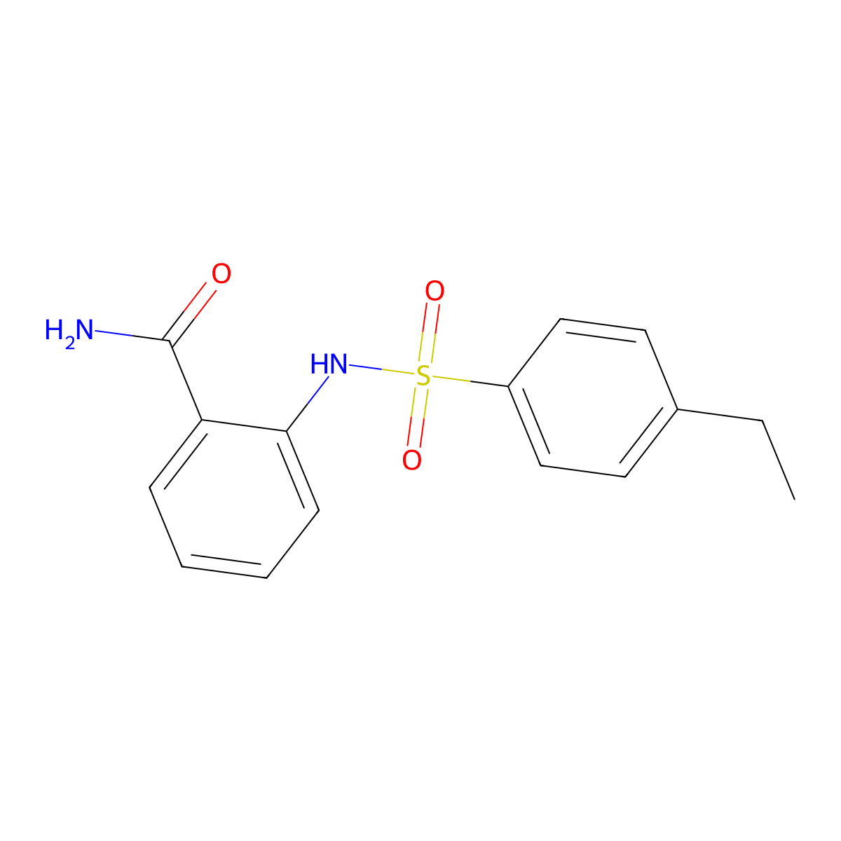 2-{[(4-Ethylphenyl)sulfonyl]amino}benzamide molecular structure, CAS 725216-02-4