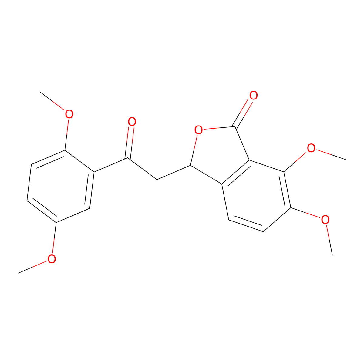 3-(2-(2,5-dimethoxyphenyl)-2-oxoethyl)-6,7-dimethoxyisobenzofuran-1(3H)-one molecular structure, CAS 725218-73-5