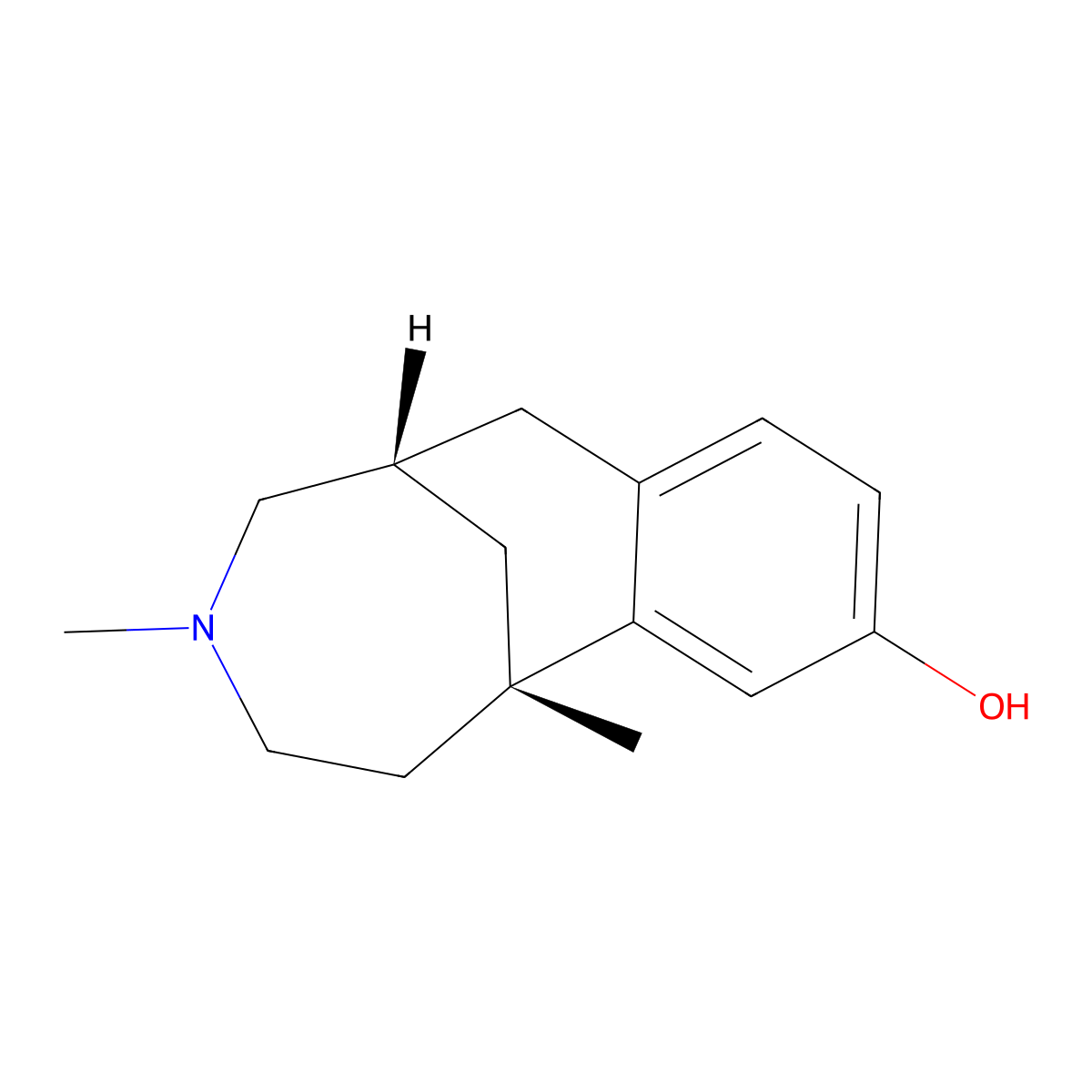 (-)-Eptazocine molecular structure, CAS 72522-13-5