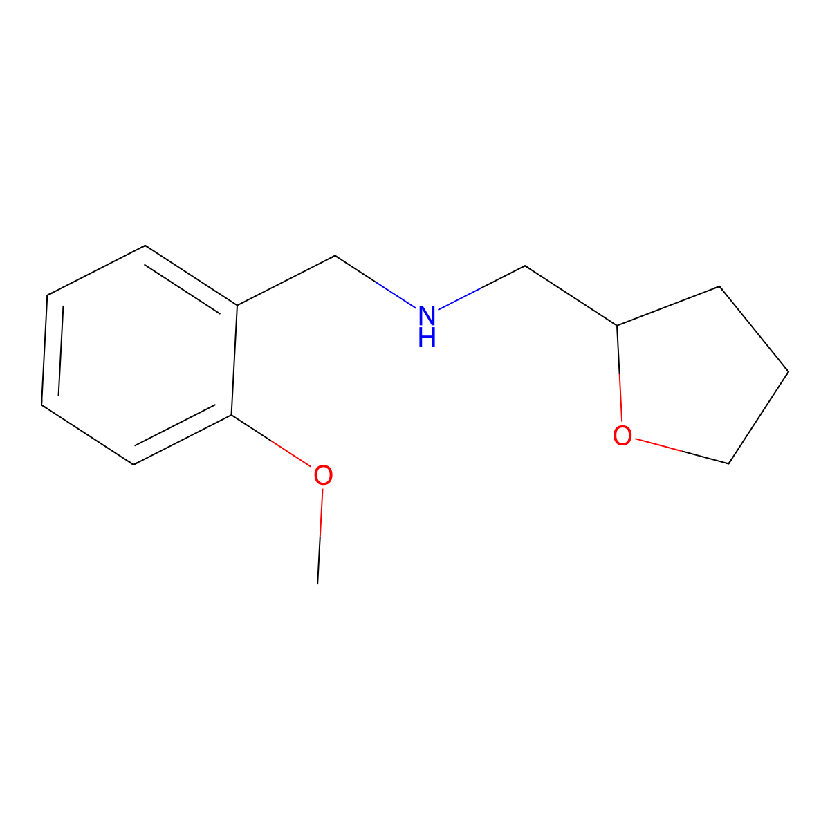 [(2-Methoxyphenyl)methyl][(oxolan-2-yl)methyl]amine molecular structure, CAS 725226-25-5