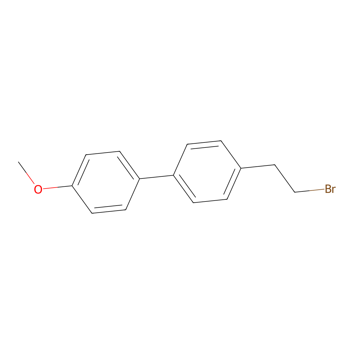 4-(2-Bromoethyl)-4'-methoxy-1,1'-biphenyl molecular structure, CAS 725227-93-0