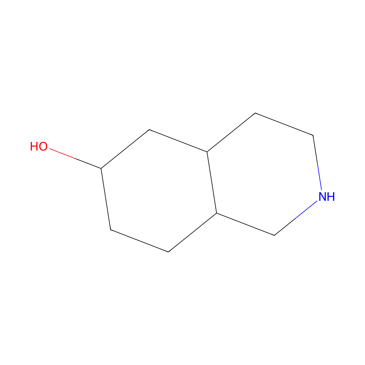 Decahydroisoquinolin-6-ol molecular structure, CAS 725228-44-4