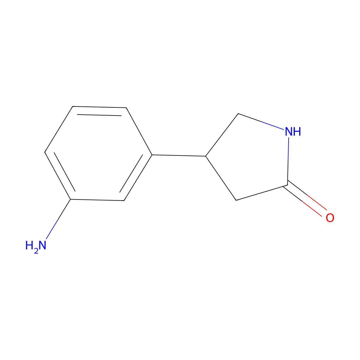 4-(3-Aminophenyl)pyrrolidin-2-one molecular structure, CAS 725233-29-4
