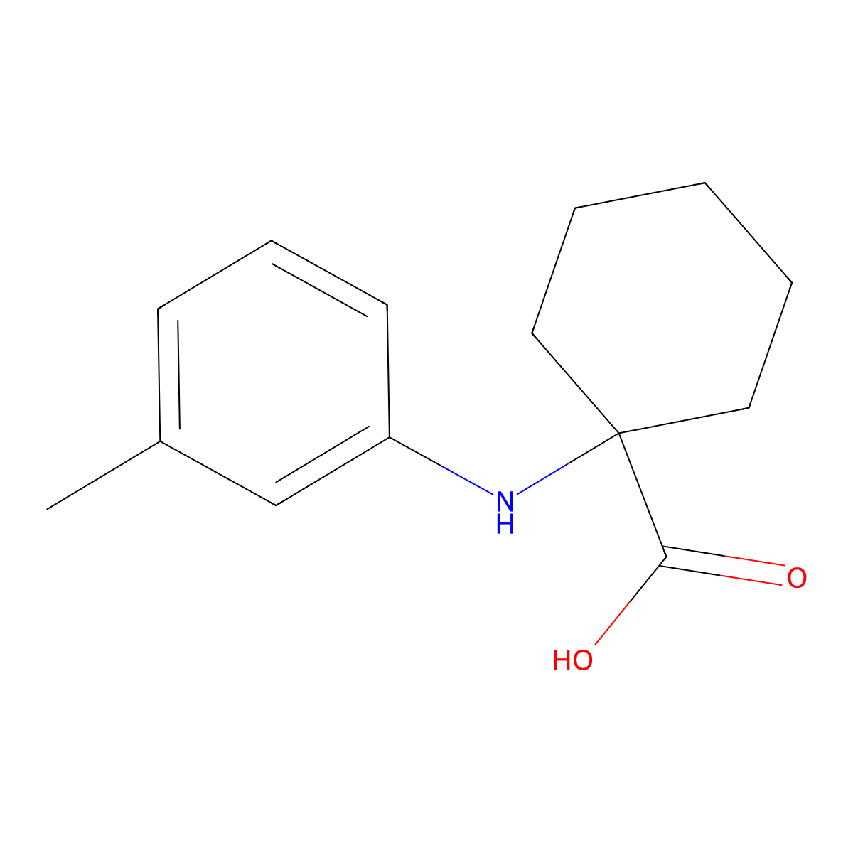 1-m-Tolylamino-cyclohexanecarboxylic acid molecular structure, CAS 725234-57-1