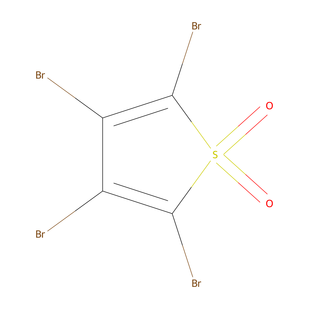 Thiophene, tetrabromo-, 1,1-dioxide molecular structure, CAS 72524-90-4