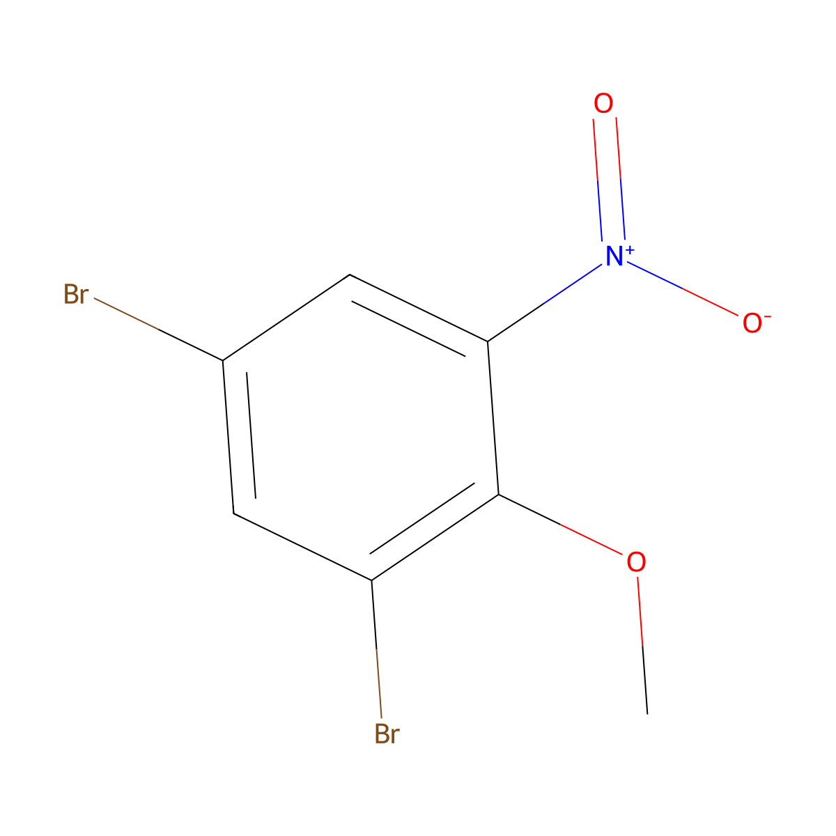 1,5-Dibromo-2-methoxy-3-nitrobenzene molecular structure, CAS 725241-64-5