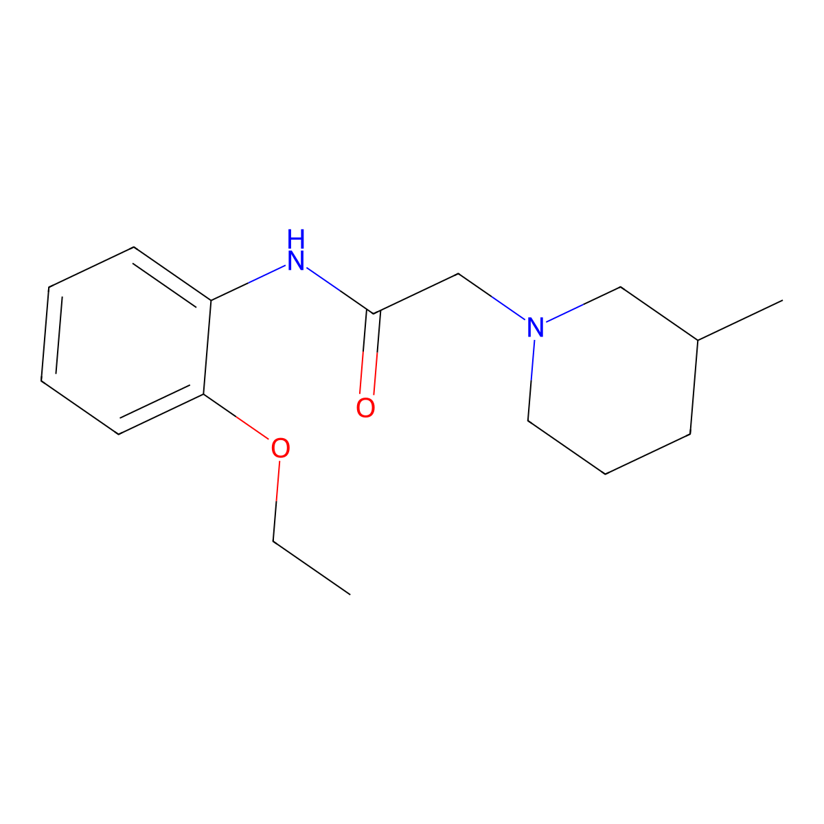 N-(2-ethoxyphenyl)-2-(3-methylpiperidin-1-yl)acetamide molecular structure, CAS 725245-40-9