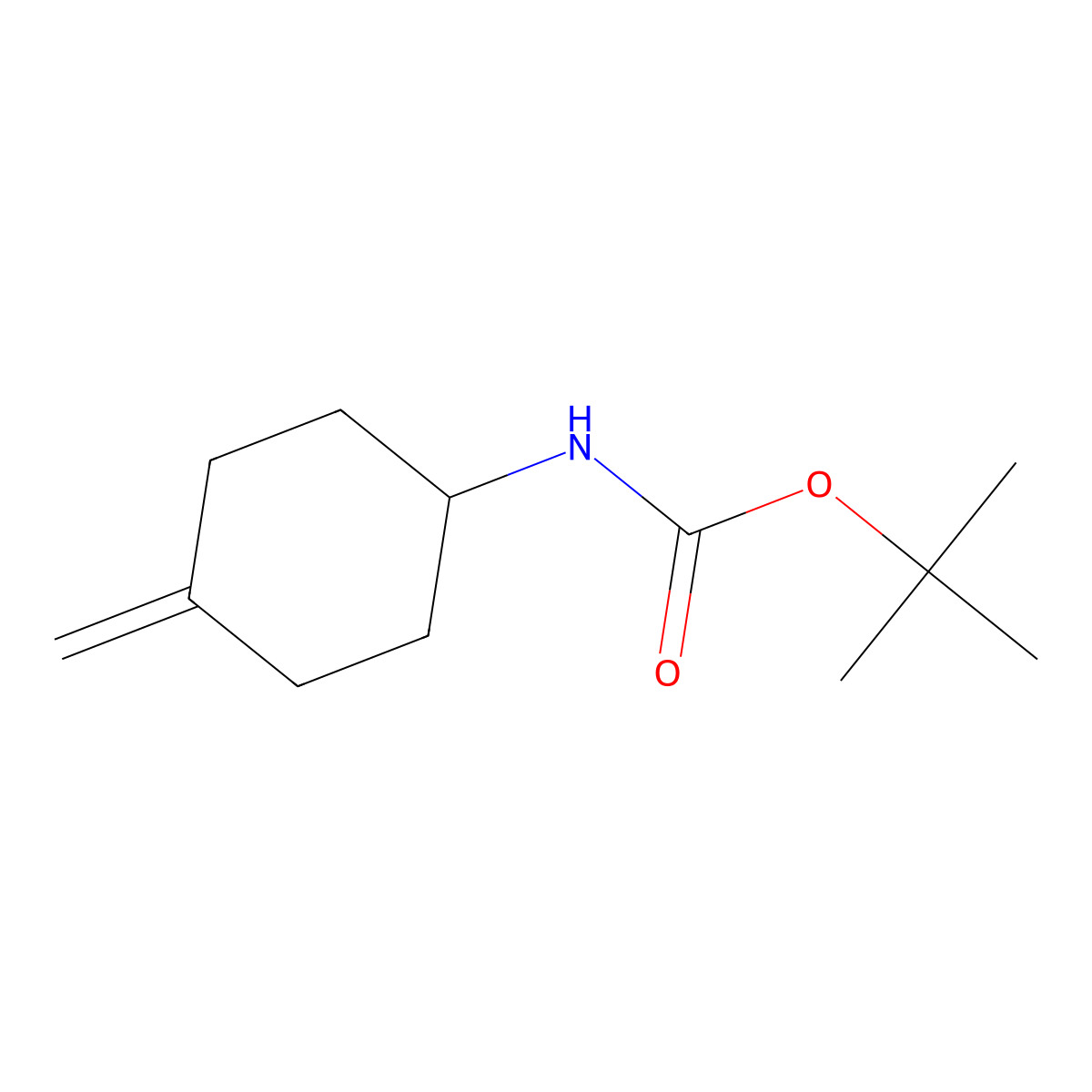 tert-Butyl (4-methylenecyclohexyl)carbamate molecular structure, CAS 725255-70-9