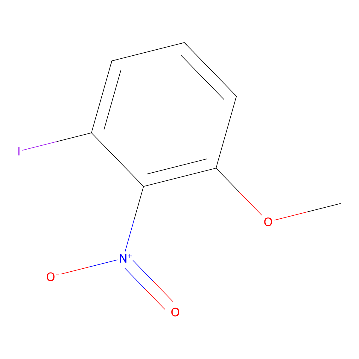 1-Iodo-3-methoxy-2-nitrobenzene molecular structure, CAS 725266-66-0