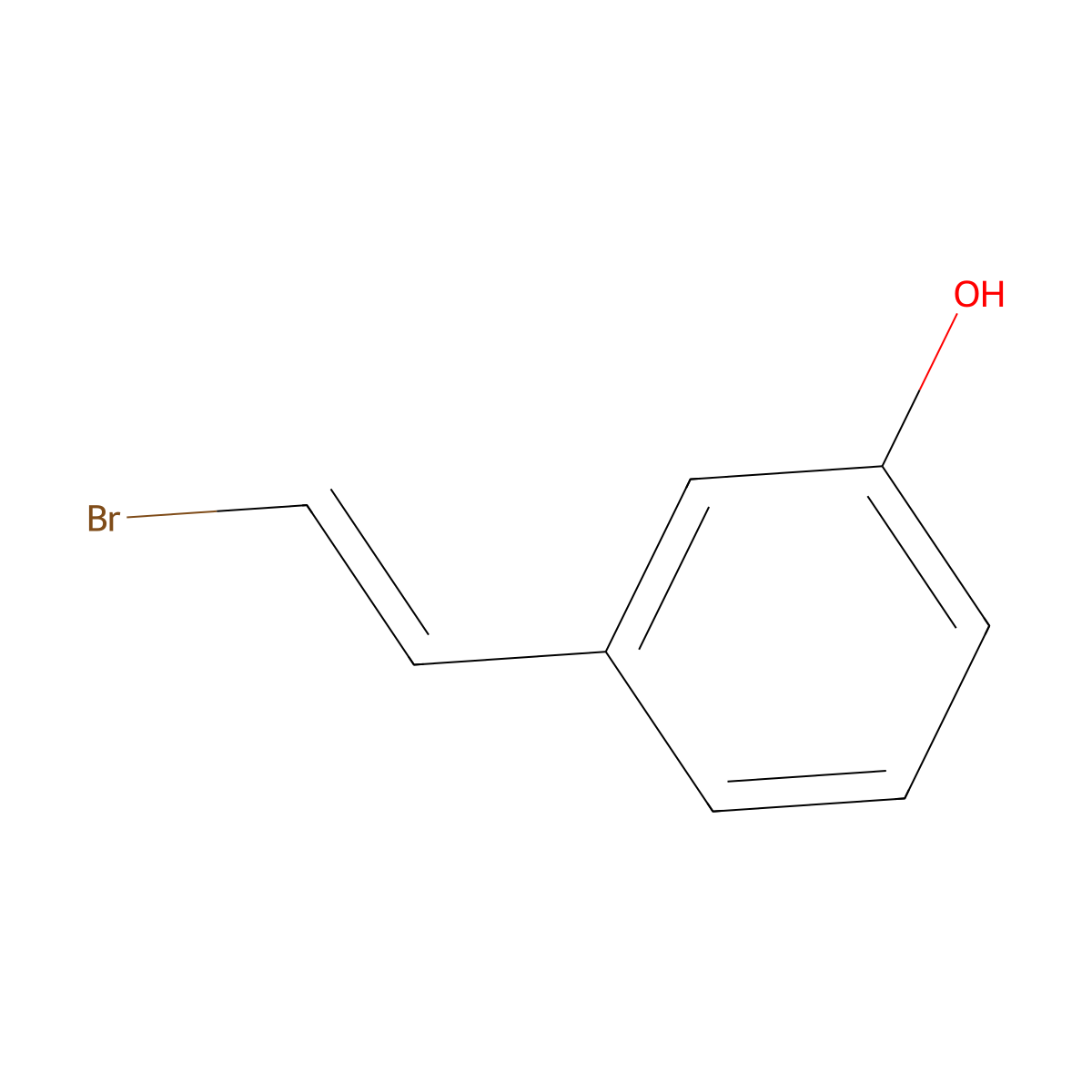 3-(2-Bromovinyl)phenol molecular structure, CAS 725273-88-1