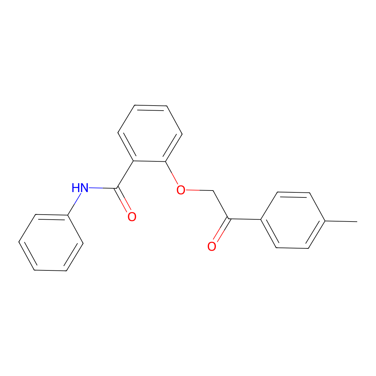 2-[2-(4-methylphenyl)-2-oxoethoxy]-N-phenylbenzamide molecular structure, CAS 725275-55-8