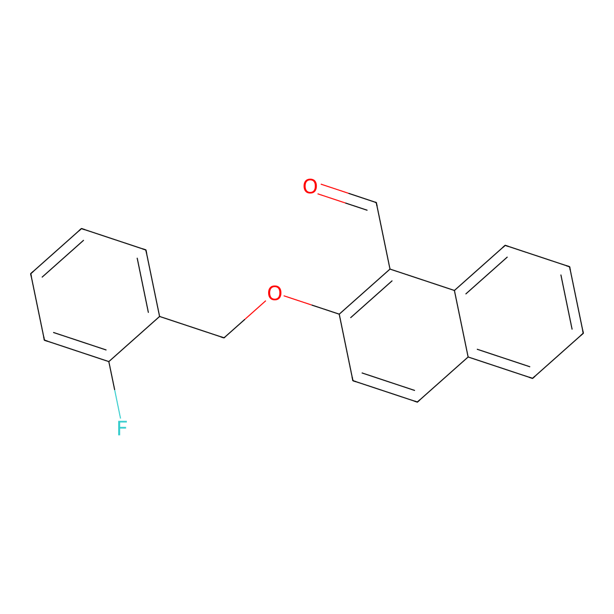 2-[(2-Fluorophenyl)methoxy]naphthalene-1-carbaldehyde molecular structure, CAS 725276-88-0