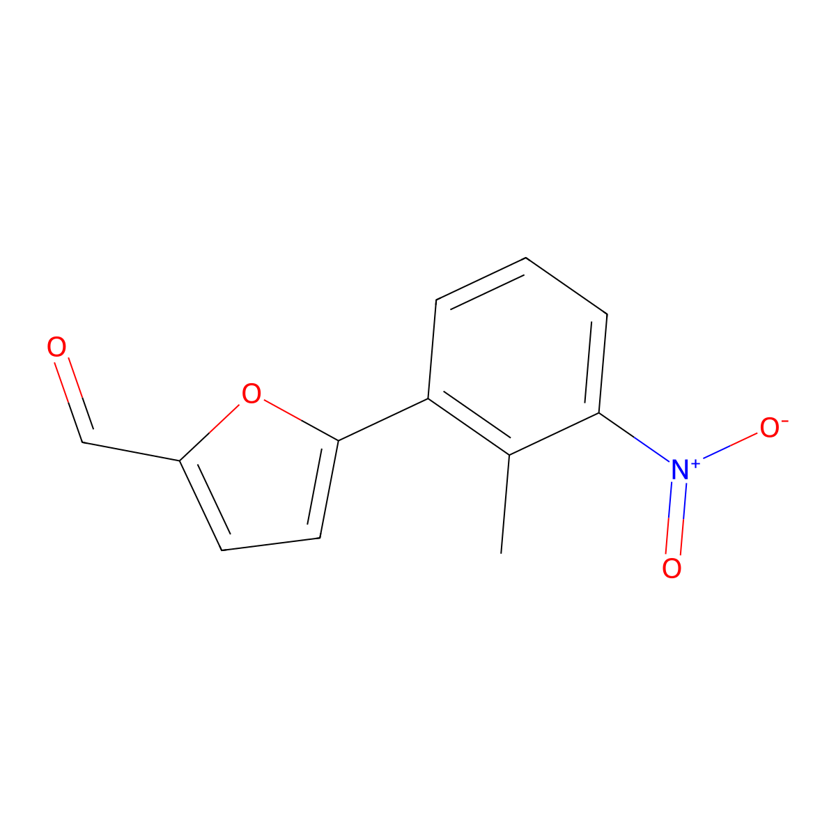 5-(2-Methyl-3-nitrophenyl)-2-furaldehyde molecular structure, CAS 725276-90-4