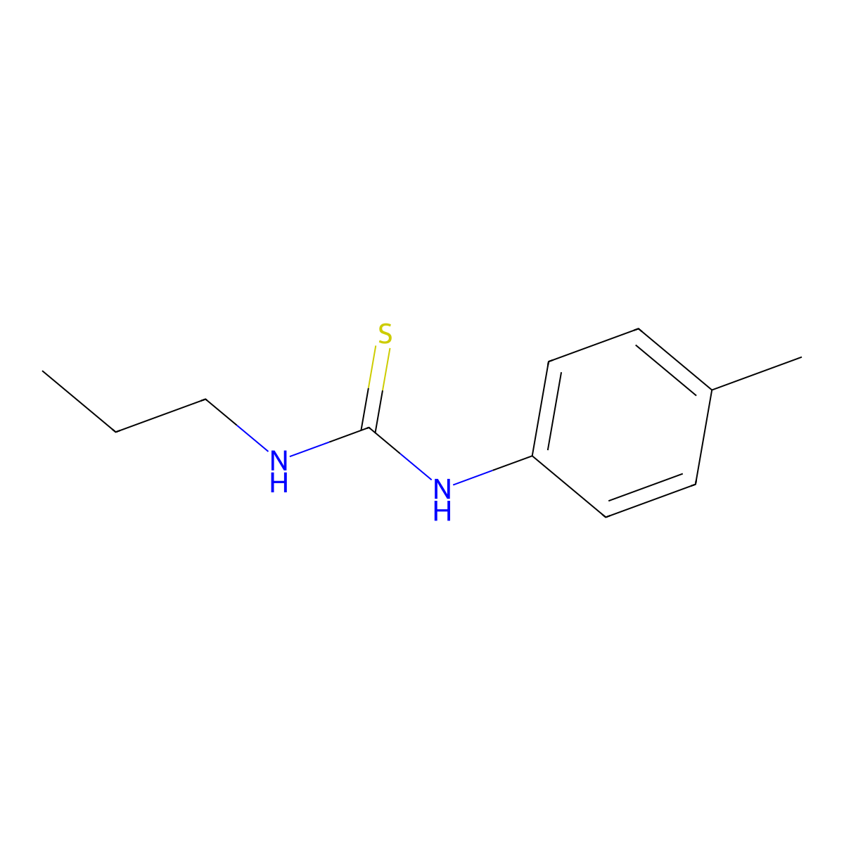 1-(4-Methylphenyl)-3-propylthiourea molecular structure, CAS 72529-56-7