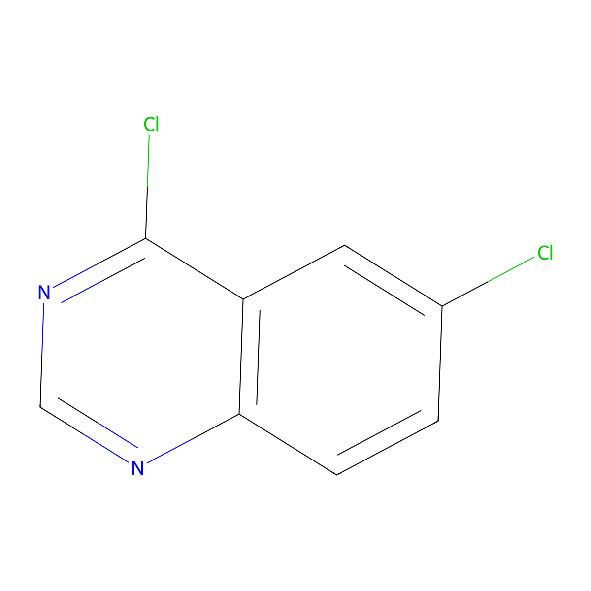 4,6-Dichloroquinazoline molecular structure, CAS 7253-22-7
