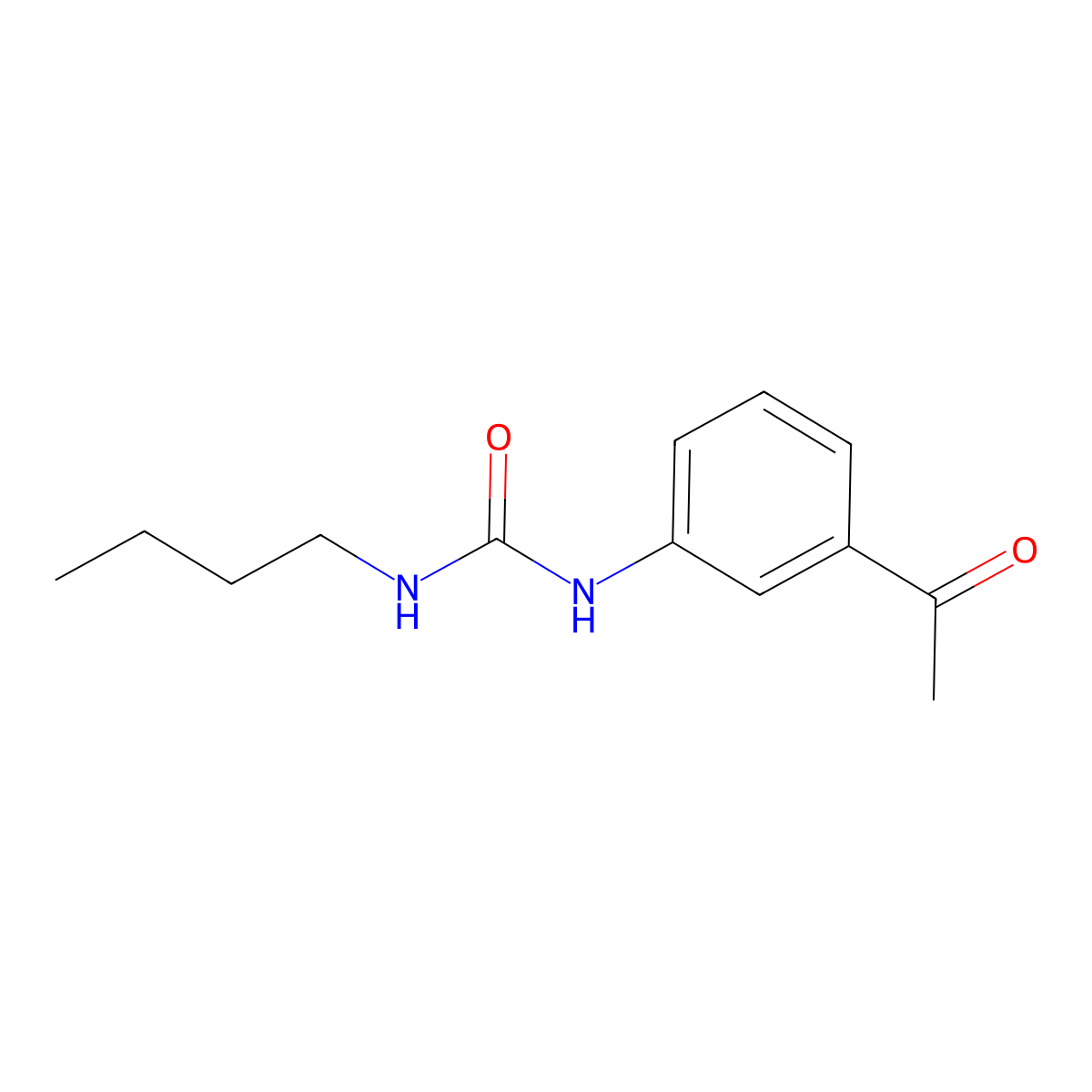 1-(3-Acetylphenyl)-3-butylurea molecular structure, CAS 72531-21-6