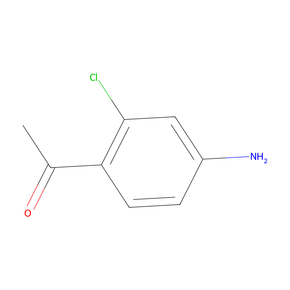 1-(4-Amino-2-chlorophenyl)ethanone molecular structure, CAS 72531-23-8
