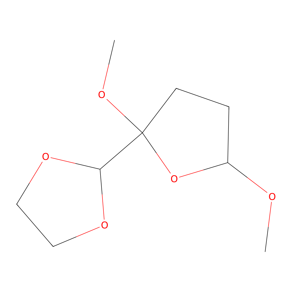 2-(2,5-Dimethoxyoxolan-2-yl)-1,3-dioxolane molecular structure, CAS 72531-55-6