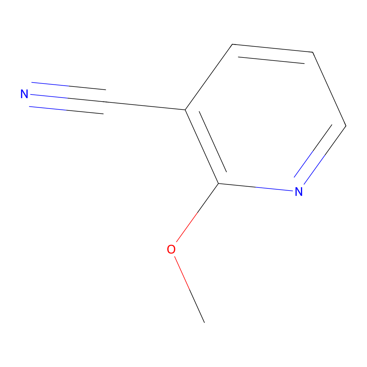 2-Methoxypyridine-3-carbonitrile molecular structure, CAS 7254-34-4