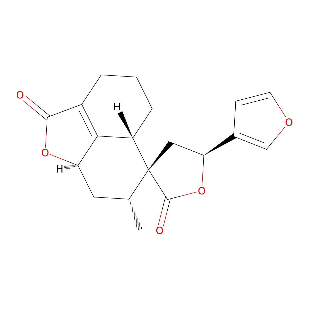 Teuflin molecular structure, CAS 72541-00-5
