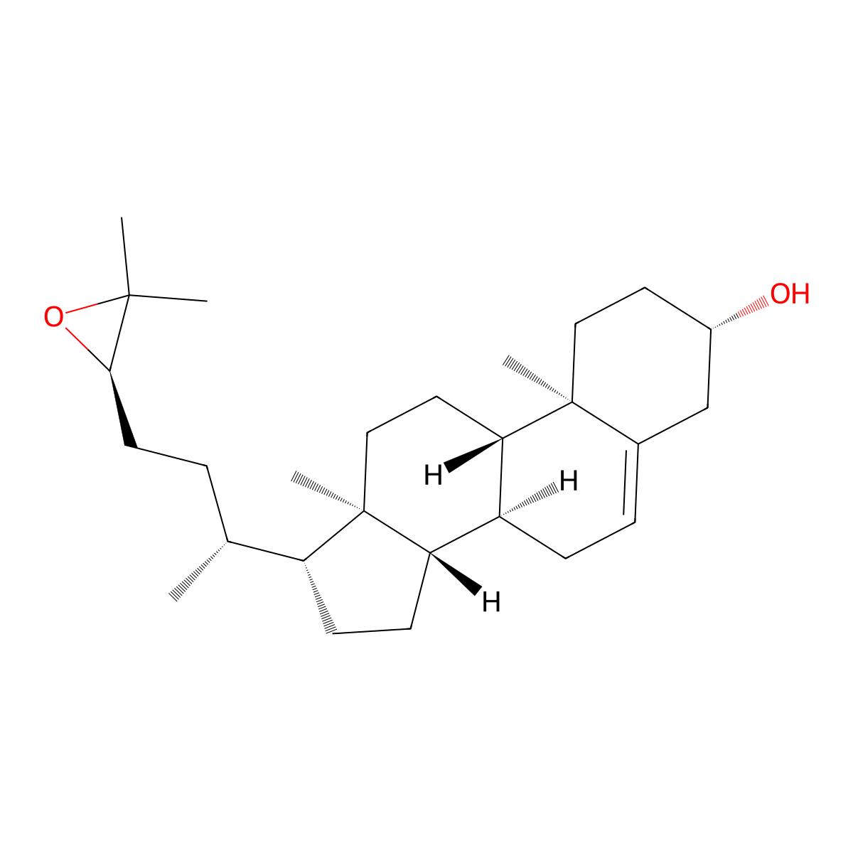 (3S,8S,9S,10R,13R,14S,17R)-17-((R)-4-((R)-3,3-Dimethyloxiran-2-yl)butan-2-yl)-10,13-dimethyl-2,3,4,7,8,9,10,11,12,13,14,15,16,17-tetradecahydro-1H-cyclopenta[a]phenanthren-3-ol molecular structure, CAS 72542-49-5