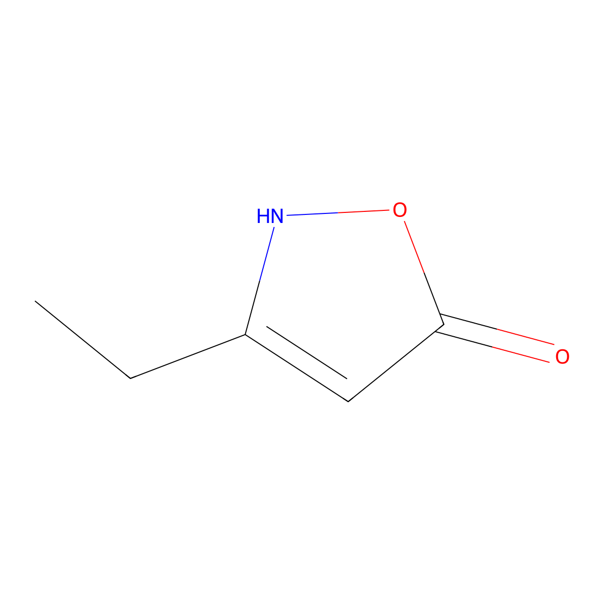 3-Ethyl-1,2-oxazol-5-ol molecular structure, CAS 72546-08-8