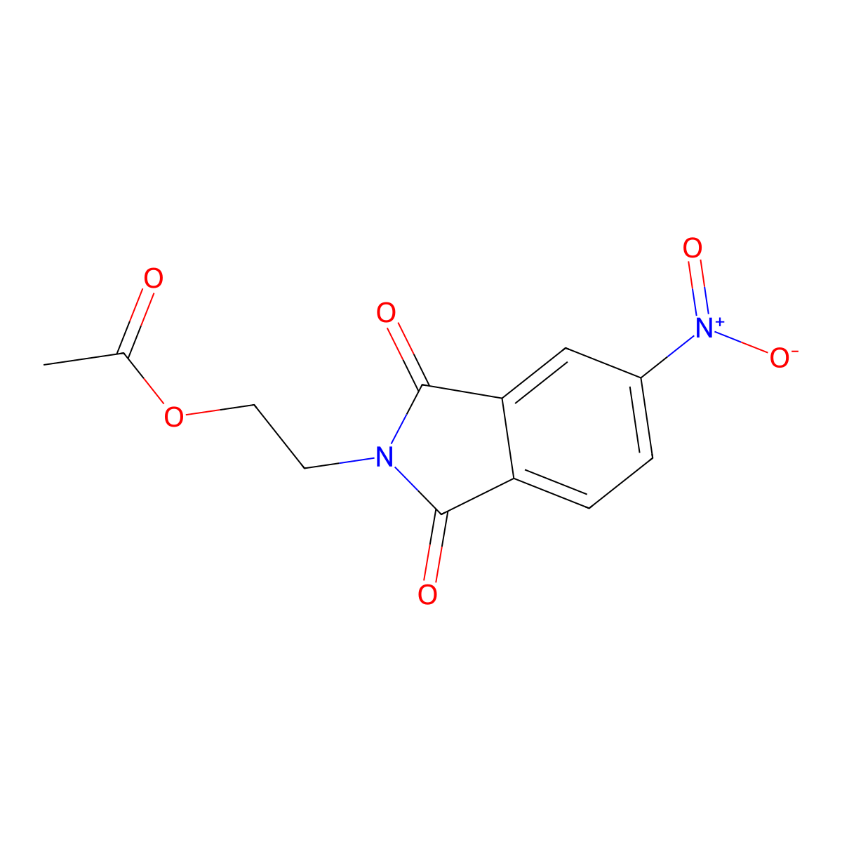2-(5-Nitro-1,3-dioxoisoindol-2-yl)ethyl acetate molecular structure, CAS 72552-98-8
