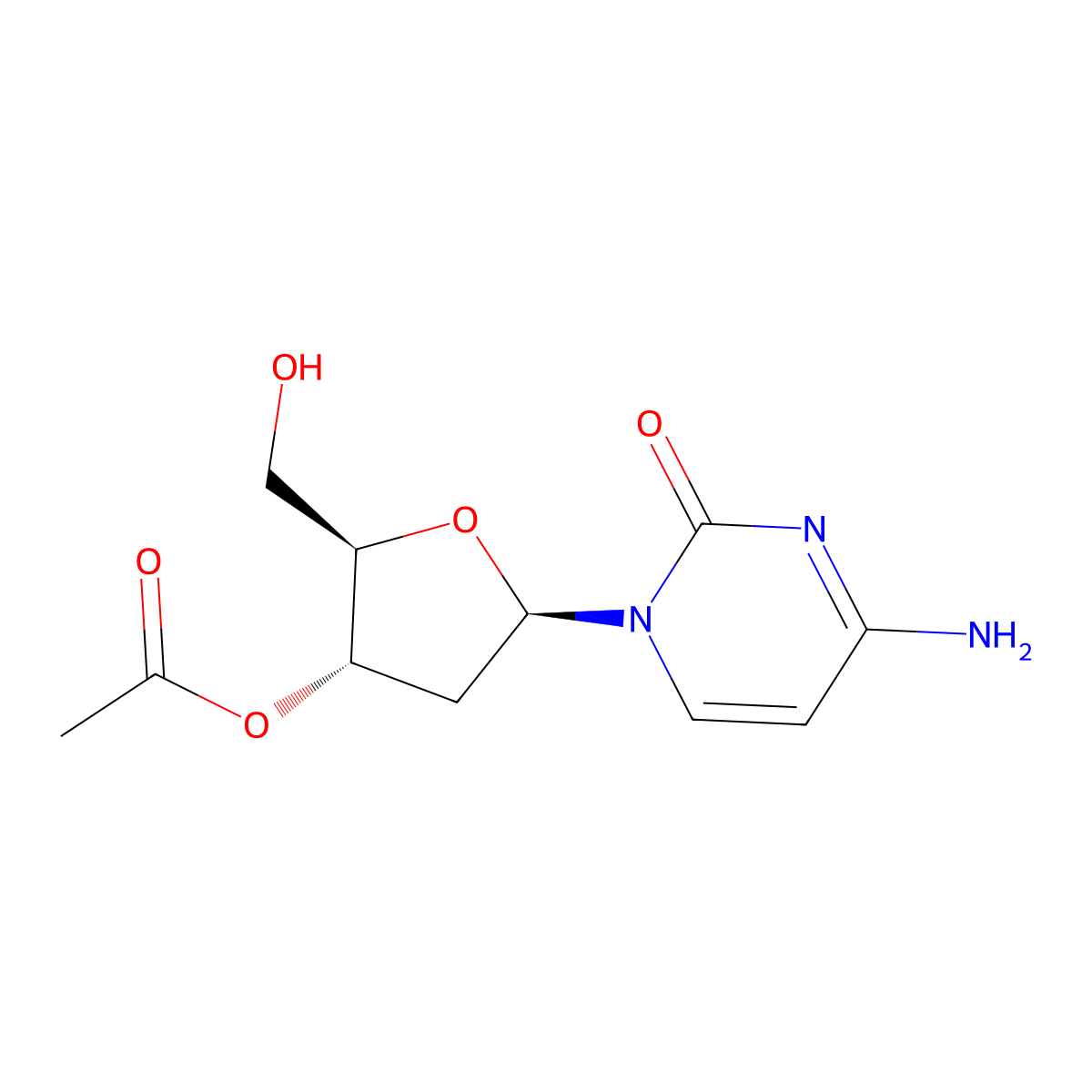 3'-O-Acetyl-2'-deoxycytidine molecular structure, CAS 72560-69-1