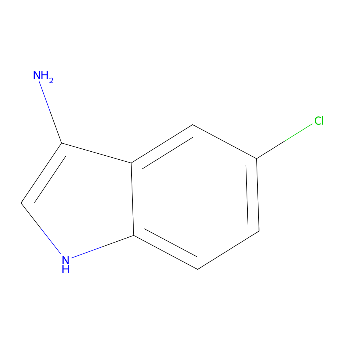 5-chloro-1H-indol-3-amine molecular structure, CAS 72561-51-4