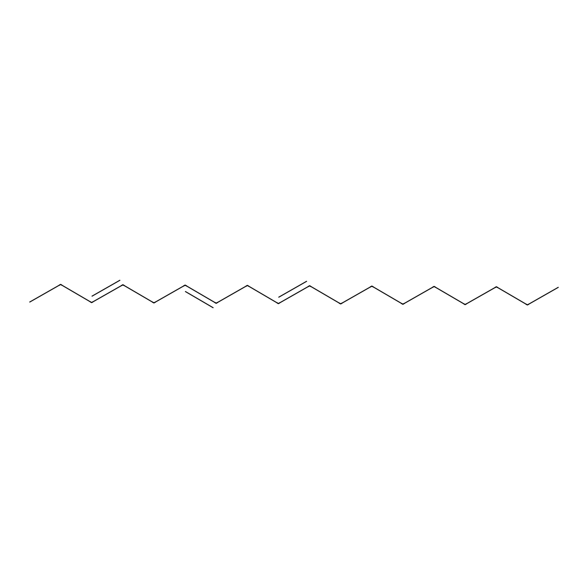 Octadeca-3,6,9-triene molecular structure, CAS 72561-88-7