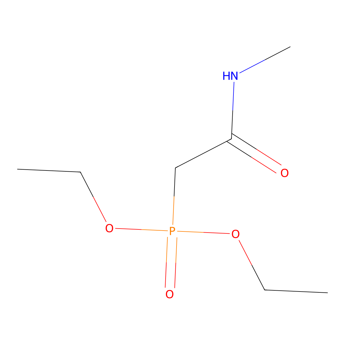 Phosphonic acid, 2-(methylamino)-2-oxoethyl-, diethyl ester molecular structure, CAS 72563-39-4
