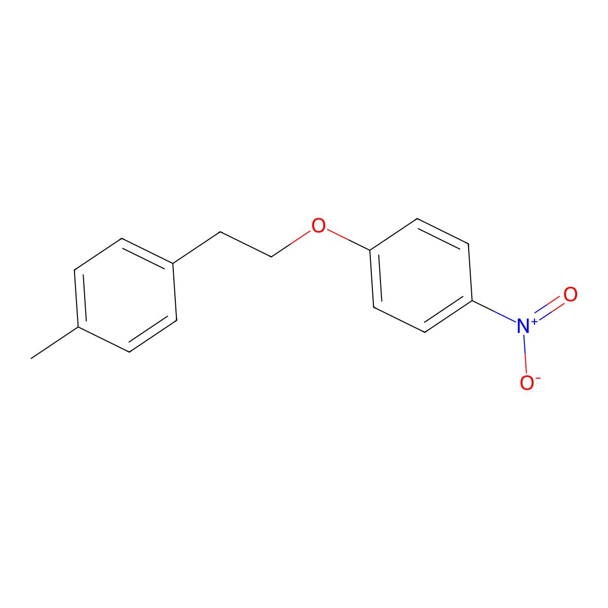 1-Methyl-4-[2-(4-nitrophenoxy)ethyl]benzene molecular structure, CAS 72567-42-1