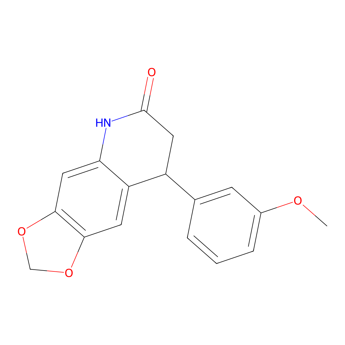 8-(3-methoxyphenyl)-7,8-dihydro[1,3]dioxolo[4,5-g]quinolin-6(5H)-one molecular structure, CAS 725687-13-8