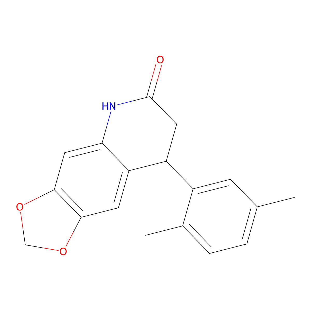 8-(2,5-dimethylphenyl)-7,8-dihydro-5H-[1,3]dioxolo[4,5-g]quinolin-6-one molecular structure, CAS 725687-15-0