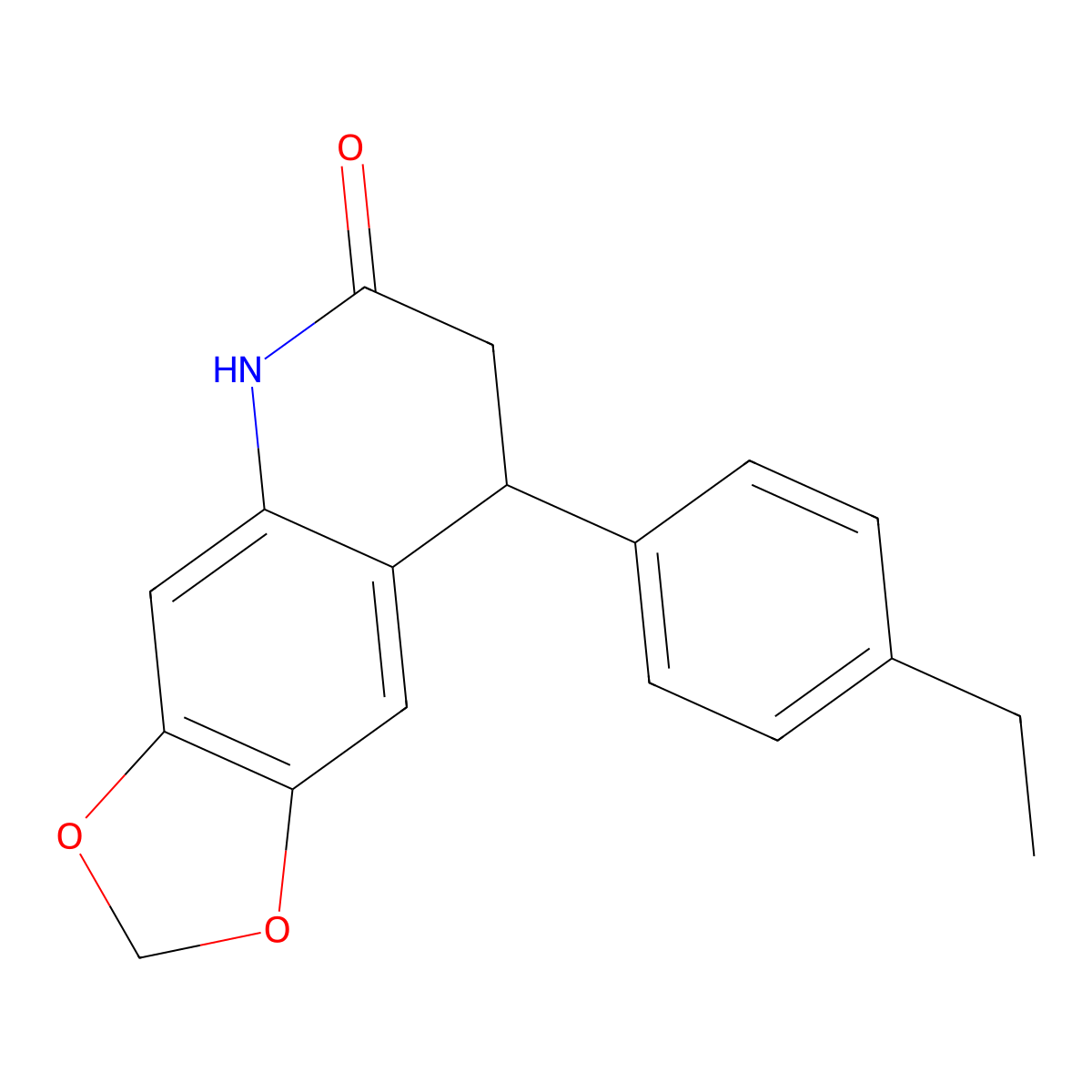 8-(4-ethylphenyl)-7,8-dihydro[1,3]dioxolo[4,5-g]quinolin-6(5H)-one molecular structure, CAS 725687-23-0