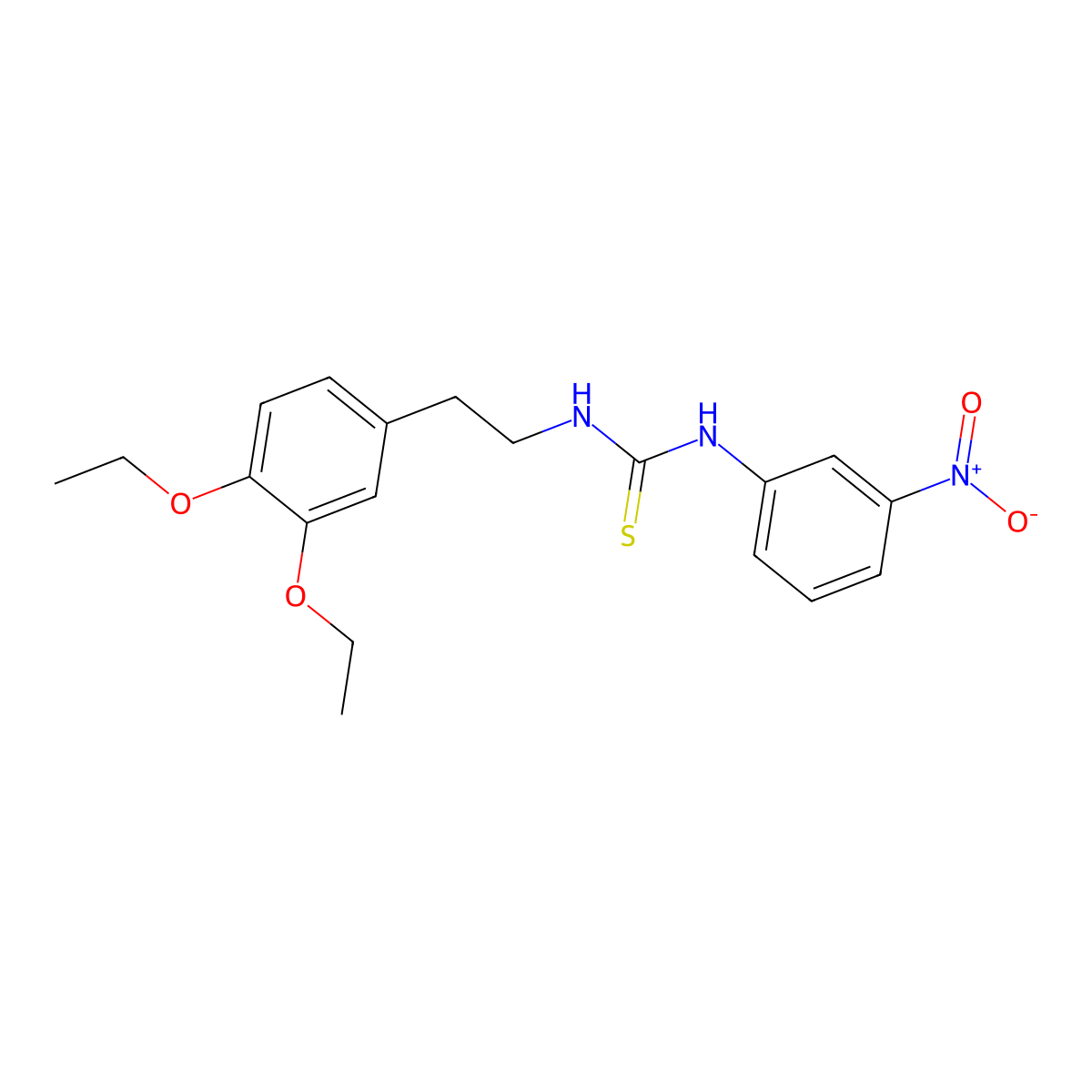 1-[2-(3,4-Diethoxyphenyl)ethyl]-3-(3-nitrophenyl)thiourea molecular structure, CAS 725687-94-5