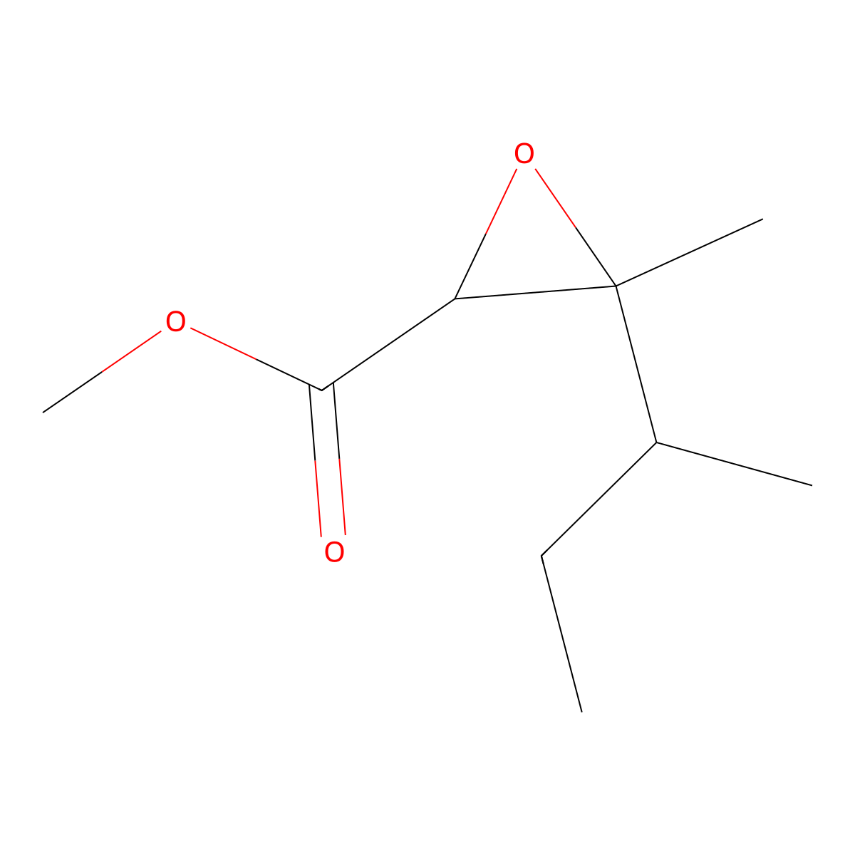 Methyl 3-sec-butyl-3-methylglycidate molecular structure, CAS 72569-66-5