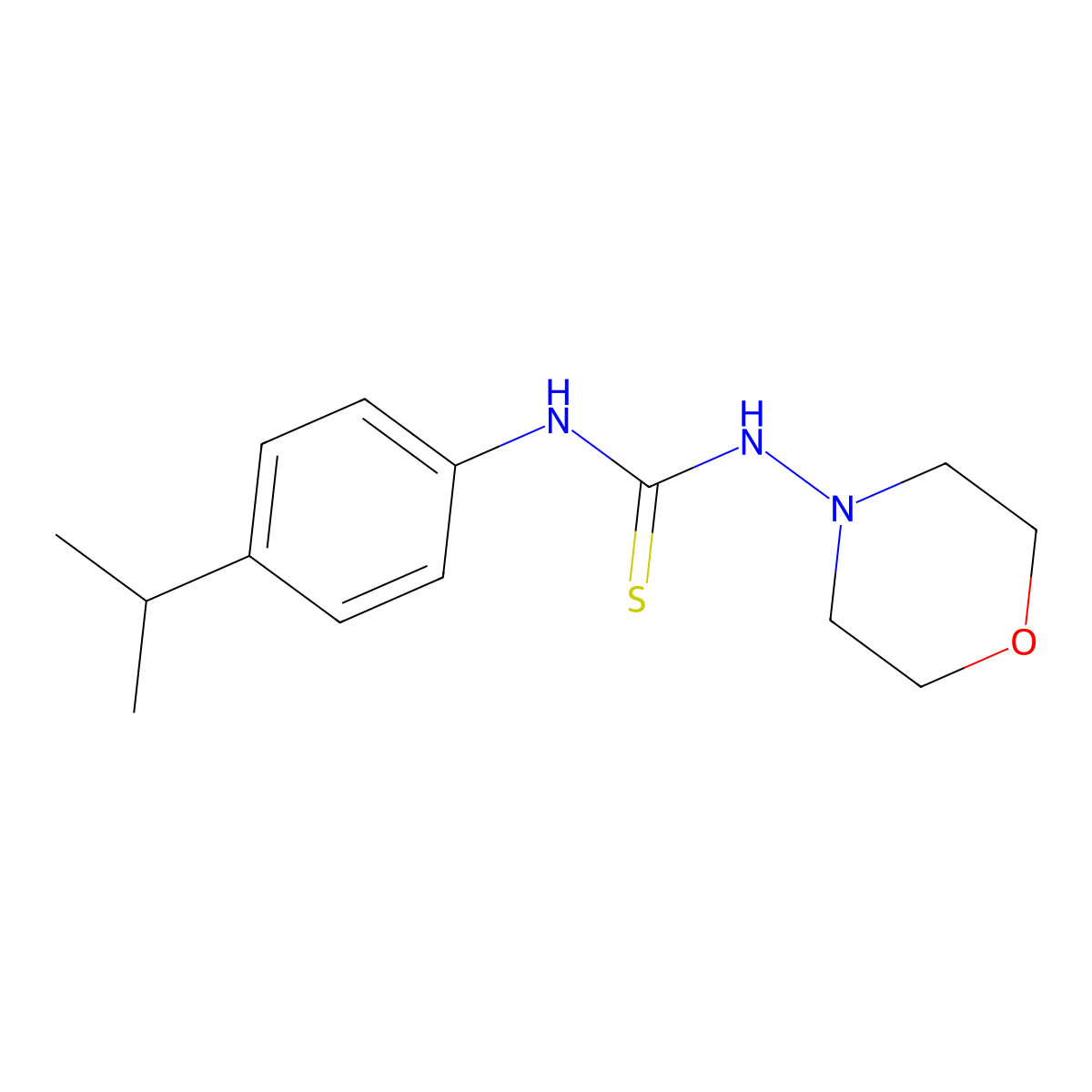 N-(4-isopropylphenyl)-N'-4-morpholinylthiourea molecular structure, CAS 725690-34-6