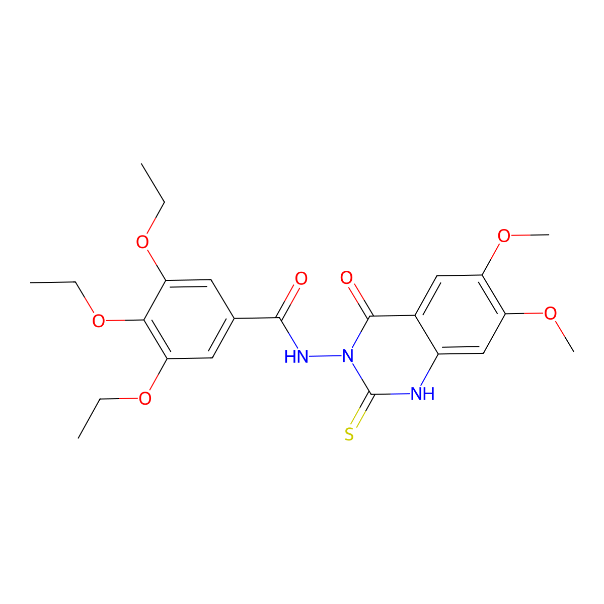 N-(6,7-dimethoxy-4-oxo-2-sulfanylidene-1H-quinazolin-3-yl)-3,4,5-triethoxybenzamide molecular structure, CAS 725690-89-1