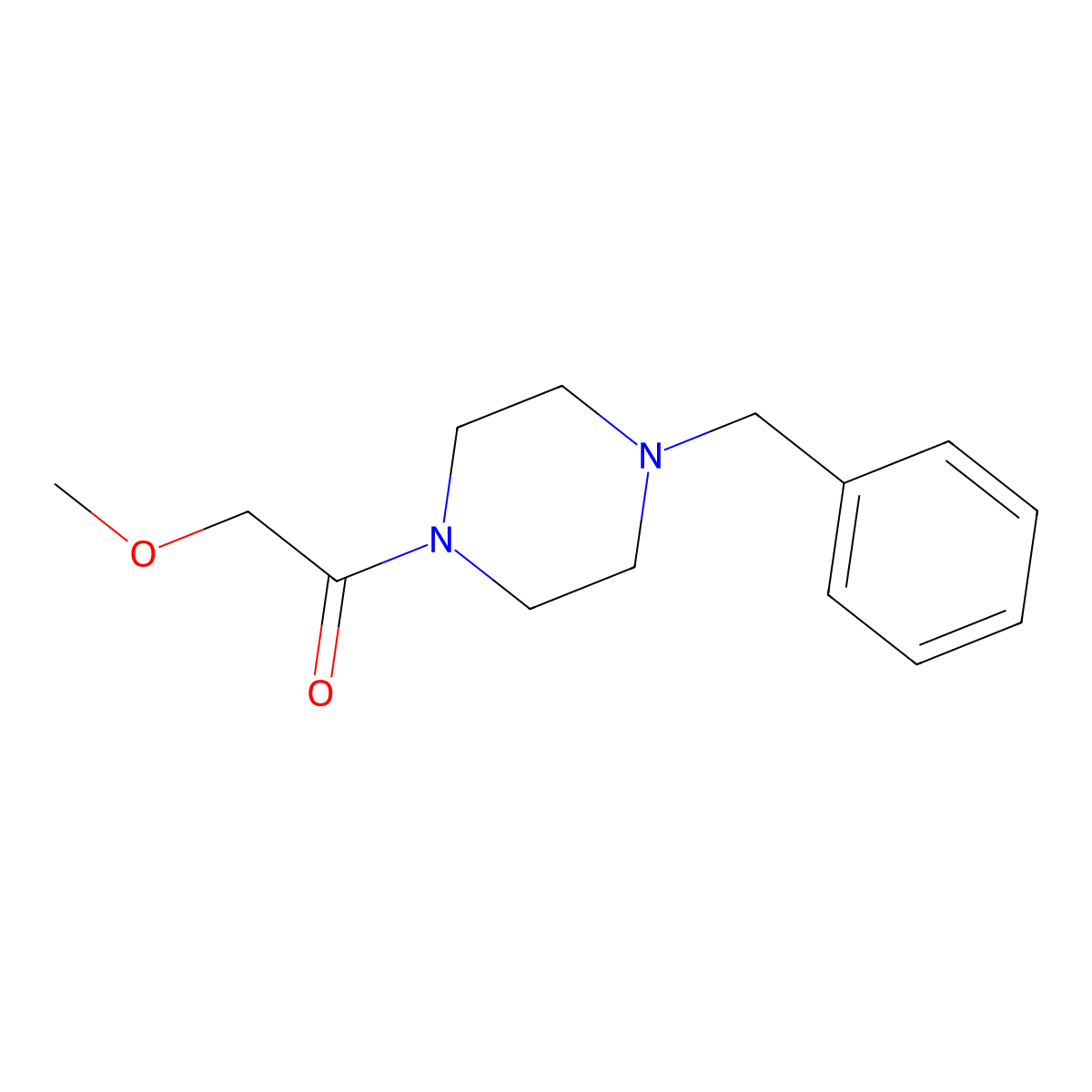 1-(4-Benzylpiperazin-1-yl)-2-methoxyethanone molecular structure, CAS 725692-09-1